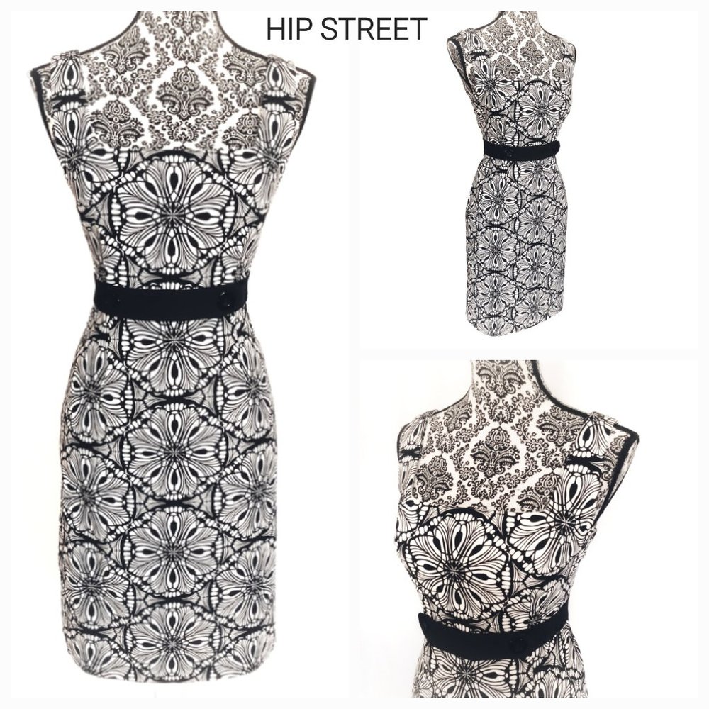 LONDON TIMES Sleeveless Floral Print Stretch Sheath Dress 6